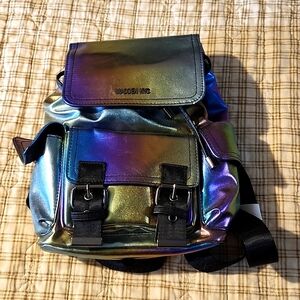 Mini iridescent backpack